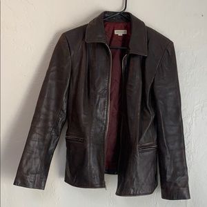 Ann Taylor leather jacket.